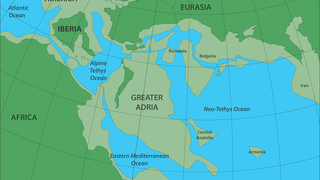 Trazan el mapa de de un continente perdido enterrado bajo lo que hoy son los países del Mediterráneo